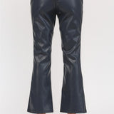 Faux Leather Flare Pant