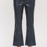 Faux Leather Flare Pant