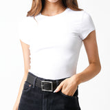 Basic Tee - white, womens t shirt collection 