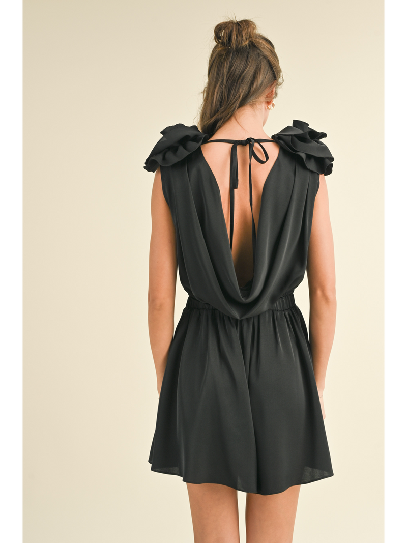 Romper With Front Drape