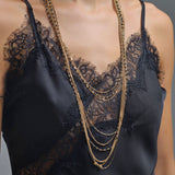 Asymmetrical Satin Lace Dress