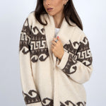 Long Sleeve Shawl Collar - natural, womens cardigan collection