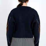 Cardigan with Deer Print