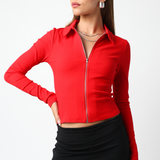 Collared Zip Up