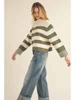 Stripe Sweater Top