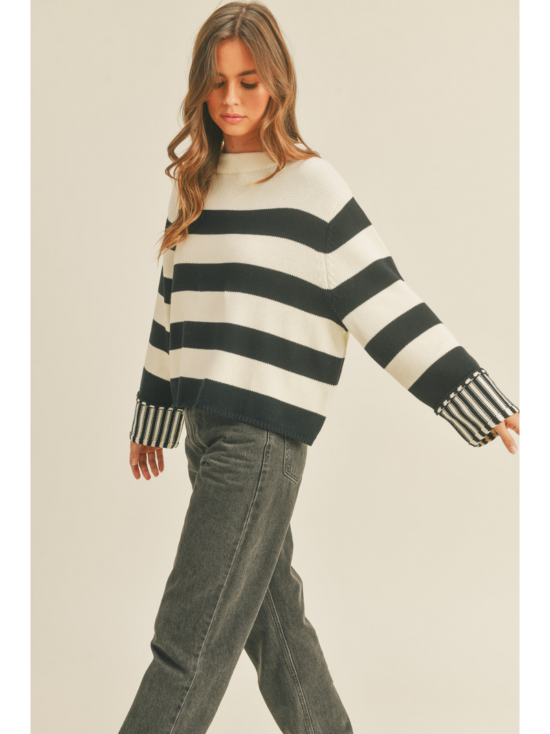 Stripe Sweater Top