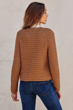 Thick Sweater With Gold Buttons