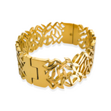 Wide Vine Pattern Bracelet