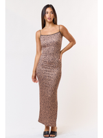 Leopard Knit Maxi Dress