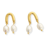 Double Pearl Earring