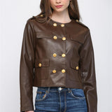 Double Breasted Faux Jacket