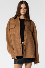 Oversized Faux Suede Shacket