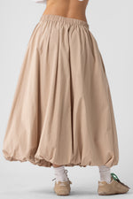 Ballon Hem Maxi Skirt