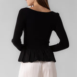 Ruffle Bubble Hem Top