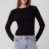 Ribbed Long Sleeve Top