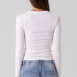 Ribbed Long Sleeve Top