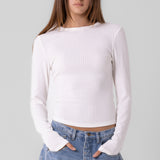 Ribbed Long Sleeve Top