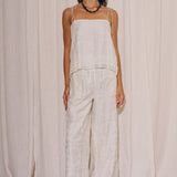 Silk Floral Cami Top and Pant Set