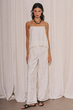Silk Floral Cami Top and Pant Set