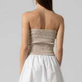 Smocking Tube Mini Dress
