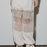 Balloon Pant With Lace Detail