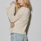 Front Button Crochet Cardigan