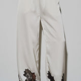 Woven Pant With Lace Detail