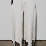 Woven Pant With Lace Detail