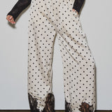 Satin Relaxed Polkadot Pant