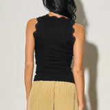 Lace Trim Tank Top
