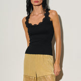 Lace Trim Tank Top