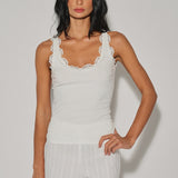 Lace Trim Tank Top