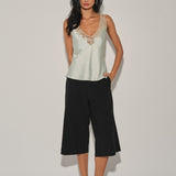 Lace Trim Satin Camisole
