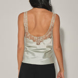 Lace Trim Satin Camisole