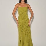 Long Draped Maxi Dress