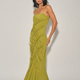 Long Draped Maxi Dress