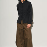 Satin Jacket With Frog Fastening