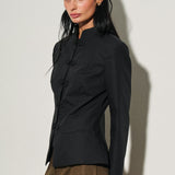 Satin Jacket With Frog Fastening