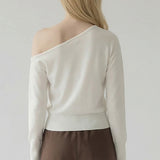 One Shoulder Knit Top