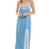 Midi Dress With Lace Trim