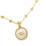 Mother of Pearl Eye Necklace