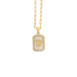 B Pendant Letter Necklace