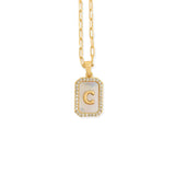 C Pendant Letter Necklace