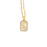 L Pendant Letter Necklace