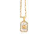 M Pendant Letter Necklace