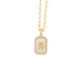 N Pendant Letter Necklace