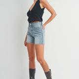 Just Black - Longer Length Short