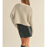 Round Neck Sweater Top