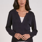 Layered Sweater - Navy/White, Women's Tops Collection