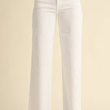 Just Black - Slim Palazzo Scissor Cut - Optic White, Women's Jean's Collection